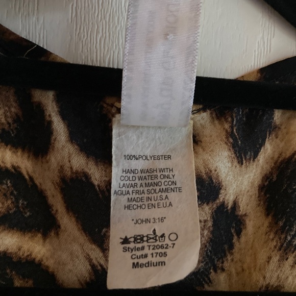 Leopard Print Fringe Kimono Cardigan - Picture 3 of 6